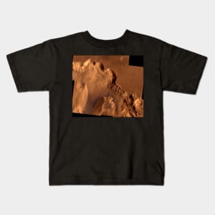 Examination of Mars, NASA's Viking 1 spacecraft, images of Valles Marineris Kids T-Shirt